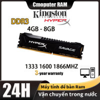 (địa phương)Máy tính để bàn RAM DDR3 Kingston Hyperx Savage 4GB 8GB Trò chơi Trò chơi RAM Bộ nhớ RAM 1333 1600 1866MHZ