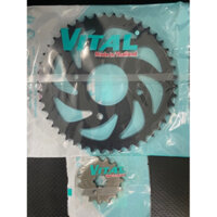 Dĩa sau 39 răng + Nhông 15 winner x,sonic 150,winner v1,winner 150,cbr150 cùi dĩa 4 lỗ óc VITAL