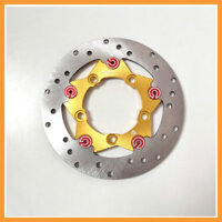 đĩa sau Ex 150/155 size 220m lắp mâm RIN 5 lỗ, tăng thêm sự thẩm mĩ chắc chắn cho xe, VÀNG ĐẬM nhôm