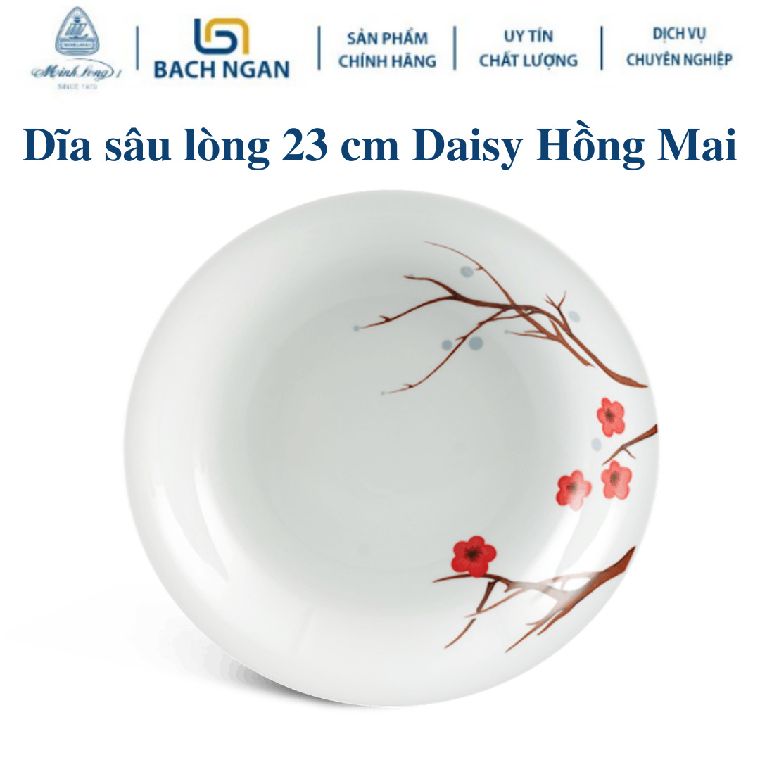 Dĩa sâu lòng 23 cm – Daisy – Hồng Mai