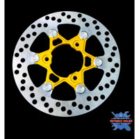 Đĩa sau raider size 220mm khoen inox 304 màu vàng