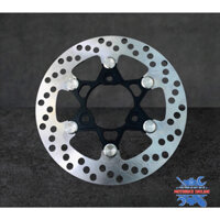 Đĩa sau raider size 220mm khoen inox 304 màu đen