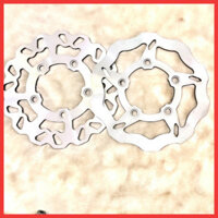 Đĩa Sau size 220mm Gắn mâm zin 5 lỗ cho EX150/155_Đĩa phay chuẩn dày 4,5mm, chất liệu thép không rỉ siêu nét