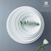 Đĩa sâu sứ trắng cao cấp Long Phương
