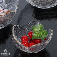 Đĩa Sen Thuỷ Tinh Cao Cấp, Đĩa Đựng Salad Sang Trọng, Giao Hàng Nhanh.