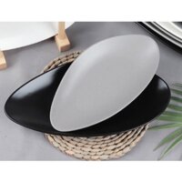 Đĩa sứ bầu dục Pebble - Erato - Hàng nhập khẩu Hàn Quốc 22.5cm 27.6cm 32.8cm 38cm