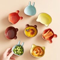 Đĩa sứ chén đựng nước chấm hoạt hình