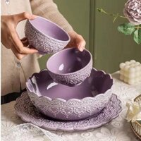❤Đĩa Sứ Đựng Thức Ăn / Cà Phê / Salad / Đĩa Sứ Họa Tiết Công Chúa Jasmine Preferred Kiểu Retro Pháp Dễ Thương
