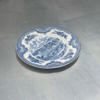 Đĩa sứ men lam Blue and White Chinoiserie Johnson Brothers Old Britain Castle 6.5 inch