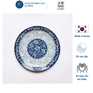Đĩa sứ Sambo Hàn Quốc MD-006 24.5cm