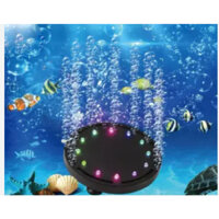 Dĩa sủi oxy có đèn Led cho bể cá cảnh thủy sinh Led 107 - 107mmx19mm