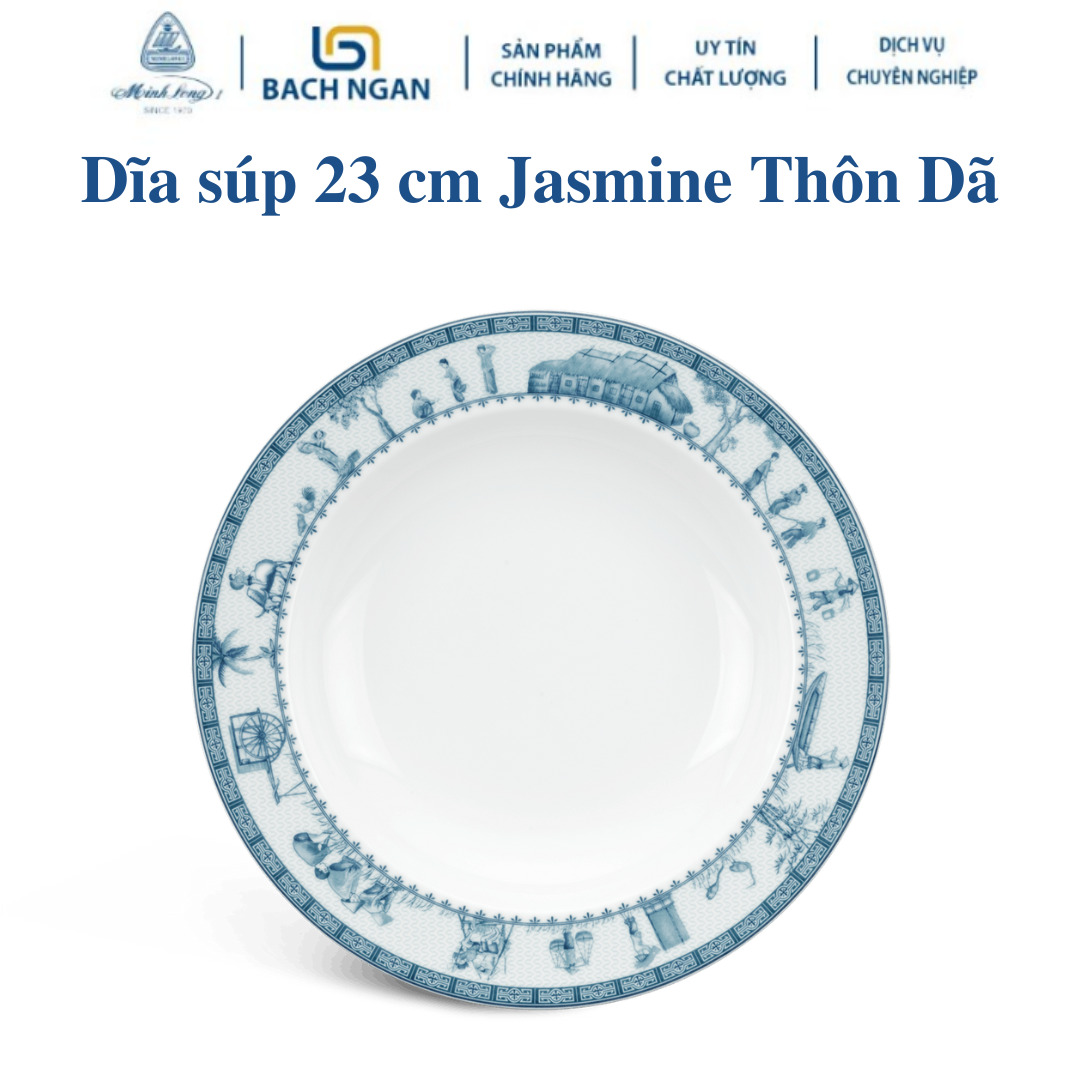 Dĩa súp 23 cm – Jasmine – Thôn Dã