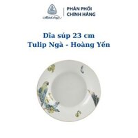 Dĩa súp 23 cm Tulip Ngà Hoàng Yến - Gốm sứ cao cấp Minh Long I