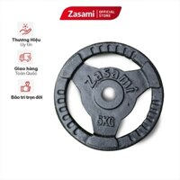 Đĩa Tạ Gang ZASAMI Loại 5kg Lỗ Tạ Phi 27mm