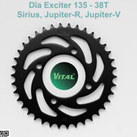 Dĩa tải lắp xe Ex 135, Sirius, Jupiter, Exciter 135, Ya z125, Ya YB 125 hiệu VITAL - NSD, xích đĩa tải Thái Lan