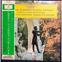 ĐĨA THAN -  JOHANN & JOSEF STRAUSS - BLUE DANUBE   Nhạc trưởng HERBERT VON KARAJAN Dàn nhạc giao hưởng Berlin