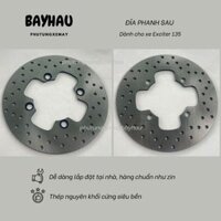 Đĩa Thắng, Đĩa Phanh Sau Ex135 / Exciter 135 - Hàng Thép Nguyên Khối Chất Lượng Cao