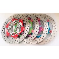 Đĩa Thắng Trước size 265mm + Lòng OVERSIDE 5 lỗ (Màu Trắng) + 6 Ốc Lòng GR5 6li10 gắn Trước Mâm Zin 5 lỗ VARIO CLICK 150