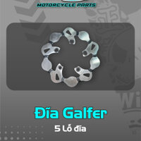 Đĩa thắng trước và sau Exciter 150 Ex135 lắp cho mâm zin mẫu Galfer