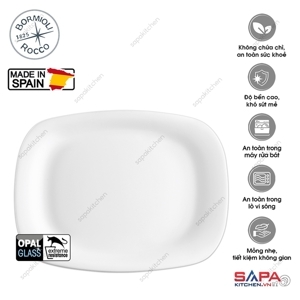 Đĩa thủy tinh chữ nhật Parma Bormioli Rocco - 24 x 34 cm
