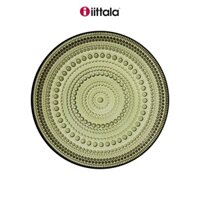 Đĩa thủy tinh Kastehelmi Iittala màu rêu, đường kính 17cm