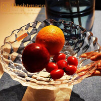 Đĩa thủy tinh kích thước lớn, bày salad, hoa quả sang trọng, hút mắt