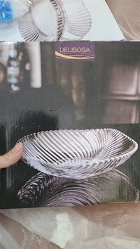 Đĩa thủy tinh lá trắng DELISOGA (DSP6101-1)