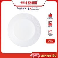 Đĩa Thủy Tinh Luminarc Diwali Harena 19cm đựng thức ăn, cường lực, chịu nhiệt - Bộ 3 đĩa - N5414
