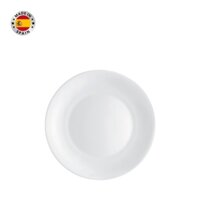 Đĩa thủy tinh tròn lớn White moon 27 cm