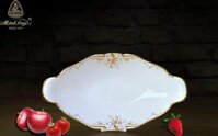 Dĩa trái cây IP - Đài các - Trang trí vàng (Đài Các, Sang trọng, Trang Trí Vàng, Khay mứt - Tô/ Đĩa trái cây)