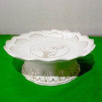 Dĩa trái cây thờ cúng bàn thờ hoa sen trắng