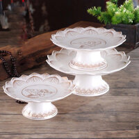 Dĩa Trái Cây Thờ Cúng Hoa Sen Bạch Ngọc