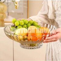 Dĩa trái cây thủy tinh, đĩa đựng hoa quả khay để bánh kẹo