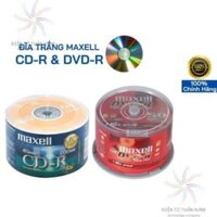 Đĩa trắng CD/DVD trắng MAXELL/ RISHENG hộp 50 cái dung lượng 700mb. Giá tốt nhất