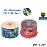 Đĩa trắng CD/DVD trắng MAXELL/ RISHENG hộp 50 cái dung lượng 700mb. Giá tốt nhất