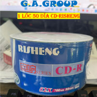 Đĩa trắng ,Đĩa CD trắng Risheng hộp 50 cái dung lượng 700mb
