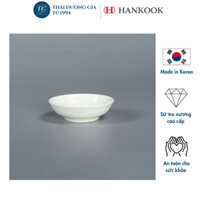 Đĩa trắng sâu lòng sứ tro xương Hàn Quốc Hankook - CHB0012