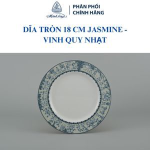 Dĩa tròn 18 cm – Jasmine – Vinh Quy Nhạt