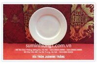Đĩa Tròn 18cm Trắng Jamine