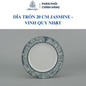 Dĩa tròn 20 cm Jasmine Vinh Quy Nhạt