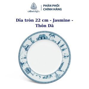 Dĩa tròn 22 cm Jasmine Thôn Dã