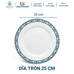 Dĩa tròn 25 cm Jasmine Chim Lạc