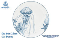 Đĩa tròn 25cm Đại Dương