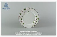 Đĩa Tròn 25cm Hoa May Mắn