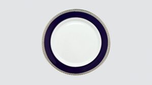 Dĩa tròn 27 cm – Sago – Thiên Tuế Xanh khắc nổi