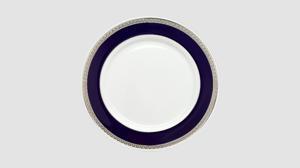 Dĩa tròn 27 cm – Sago – Thiên Tuế Xanh khắc nổi