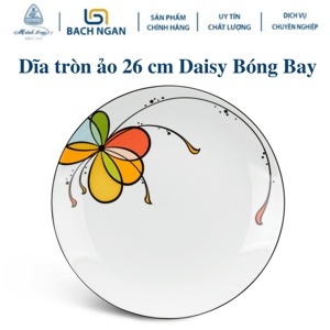 Dĩa tròn ảo 26 cm Daisy Bóng Bay