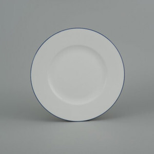 Dĩa tròn Camellia Chỉ xanh dương 18cm