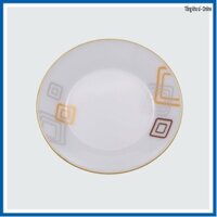 Đĩa tròn sâu Thủy Tinh Ngọc họa tiết USA Home Set, Hàng cao cấp