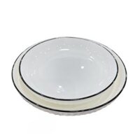 Đĩa Tròn Sứ Trắng 7''/18cm